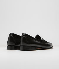 G.H. Bass Womens Weejun Penny Shoes in Black and White thumbnail