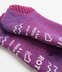 RoToTo Trainer Socks - Dark Pink / Light Purple thumbnail