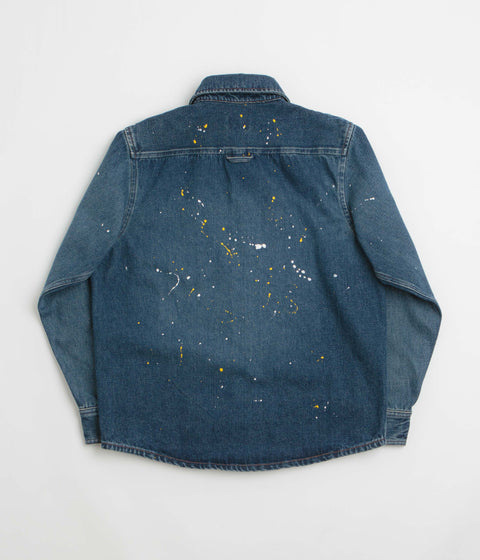 A.P.C. Basile Overshirt in Washed Indigo