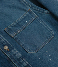 A.P.C. Basile Overshirt in Washed Indigo thumbnail