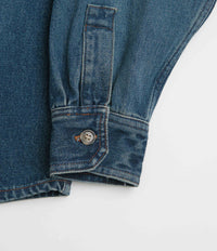 A.P.C. Basile Overshirt in Washed Indigo thumbnail
