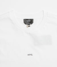 A.P.C. Boxy Micro Logo T-Shirt in White and Black thumbnail