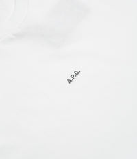 A.P.C. Boxy Micro Logo T-Shirt in White and Black thumbnail