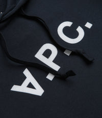 A.P.C. Grand VPC Hoodie in Dark Navy and Ecru thumbnail