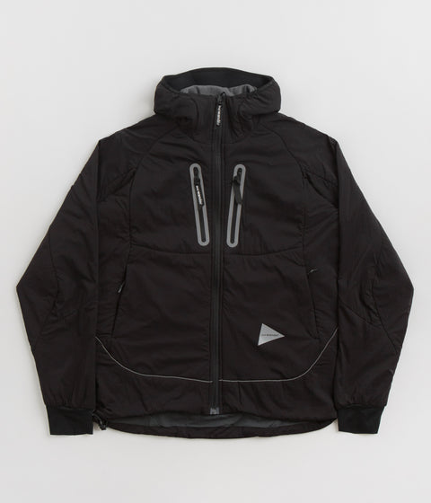 and wander Alpha Air Hoodie in Black