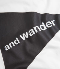 and wander Big Logo T-Shirt - White thumbnail