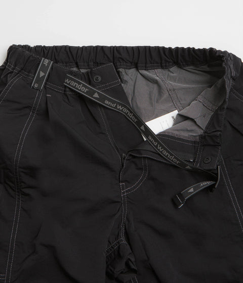 and wander Crinkled Nylon Pants in Black
