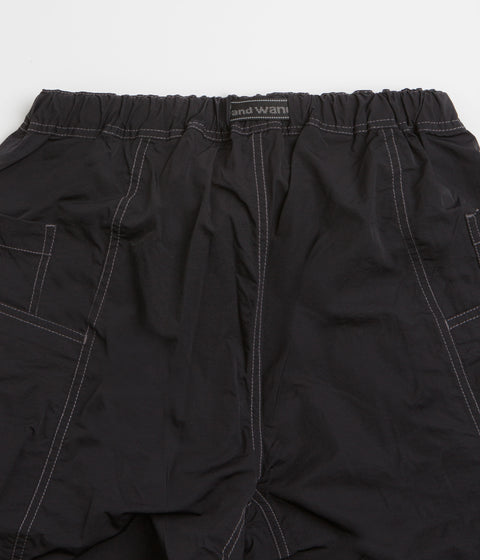 and wander Crinkled Nylon Pants in Black