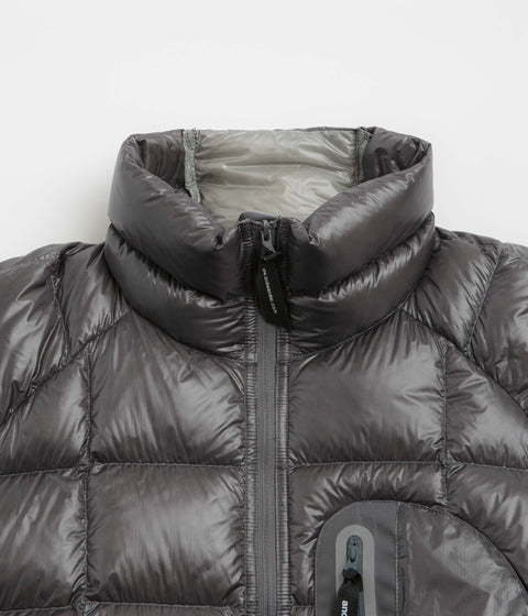 and wander Diamond Stitch Down Jacket in Grey