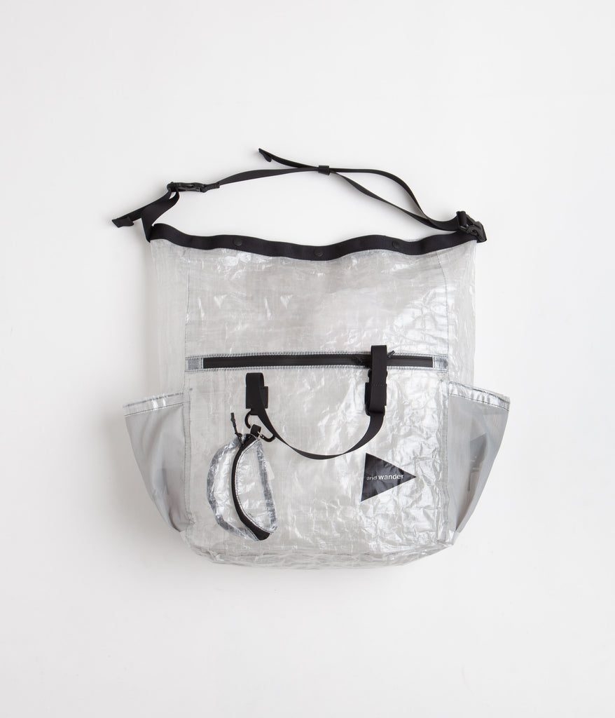 Off white clear tote on sale bag