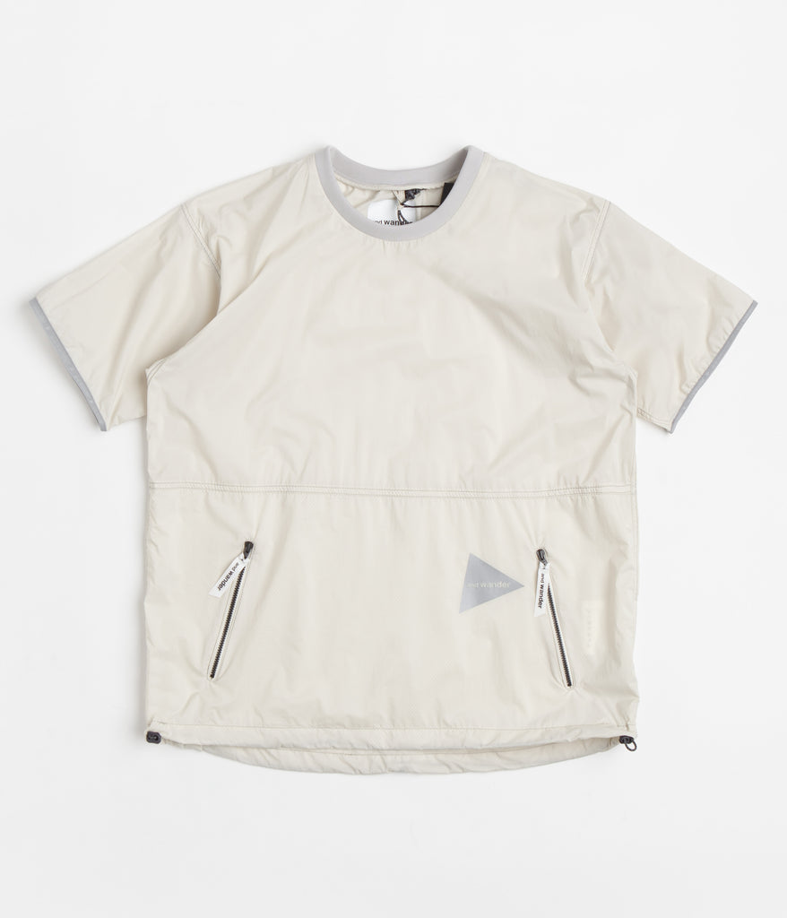 and wander Pertex Wind T-Shirt - Off White | Always in Colour