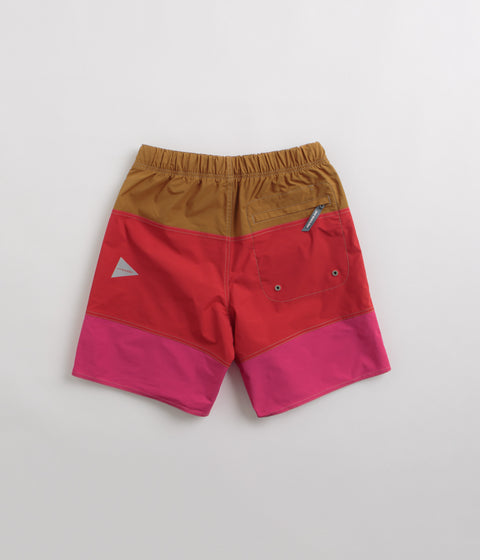 and wander Wave Shorts in Red