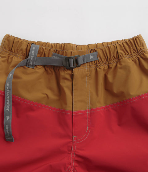 and wander Wave Shorts in Red