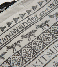 and wander x Maison Kitsune Sacoche in Light Beige thumbnail