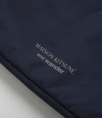 and wander x Maison Kitsune Sacoche in Navy thumbnail