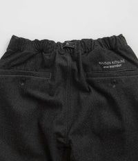 and wander x Maison Kitsune Cotton Wool Pants in Charcoal thumbnail