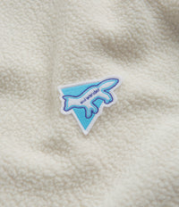 and wander x Maison Kitsune Pullover Fleece Sweatshirt in White thumbnail