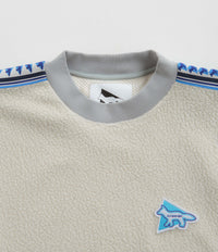 and wander x Maison Kitsune Pullover Fleece Sweatshirt in White thumbnail