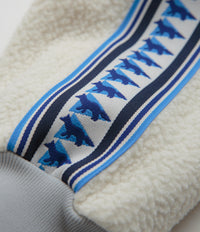 and wander x Maison Kitsune Pullover Fleece Sweatshirt in White thumbnail