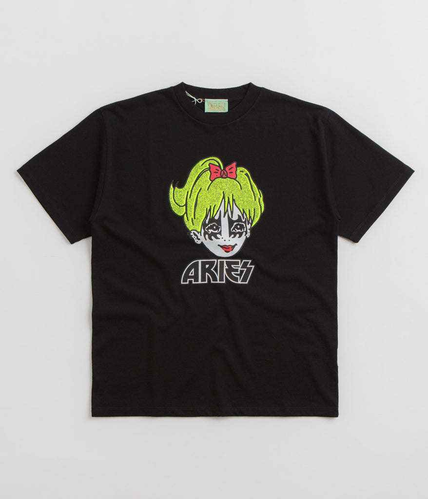 ARIES/アリーズ Kiss SS Tee サイズXXS aries-kiss-t-shirt-black-