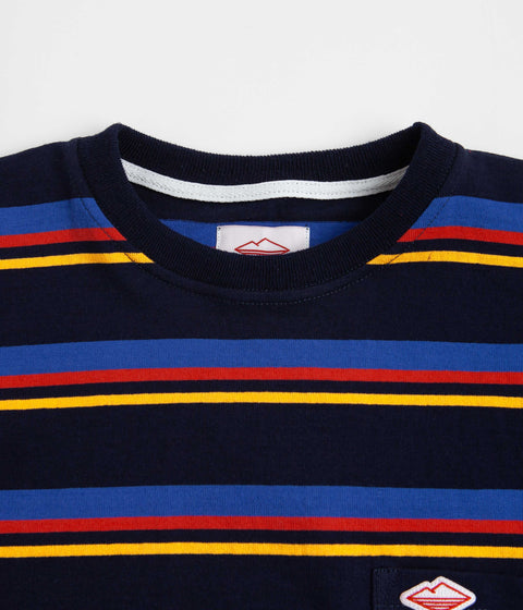 Battenwear Pocket Rugby T-Shirt in Multi Stripe
