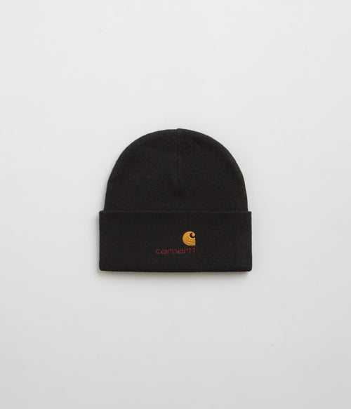 Carhartt American Script Beanie - Black