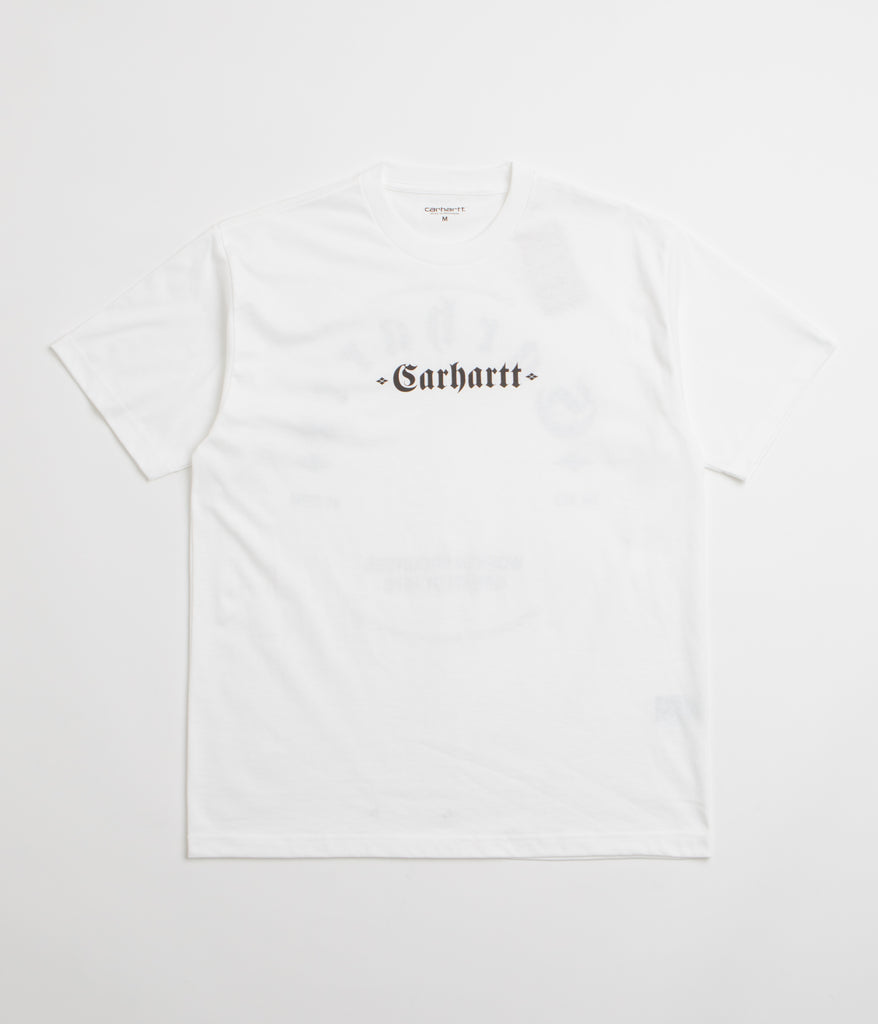 Tシャツ・カットソー CARHARTT WIP 'Greatest Hits' T-shirt White/Black Carhartt Greatest Hits T-Shirt - White / Black | Flatspot