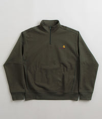 Carhartt Half Zip American Script Sweatshirt - Plant thumbnail