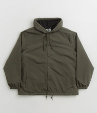Carhartt Hooded Coach Jacket in Cypress and Black thumbnail