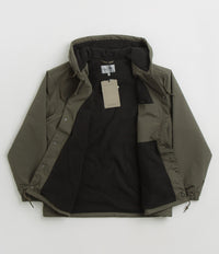 Carhartt Hooded Coach Jacket in Cypress and Black thumbnail
