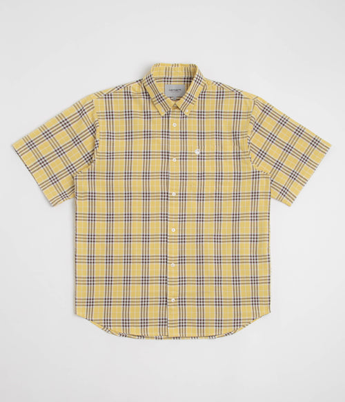 Carhartt Niven Short Sleeve Shirt - Niven Check / Straw / Wax