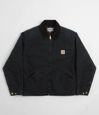 Carhartt OG Detroit Jacket - Black / Black Stone Canvas thumbnail