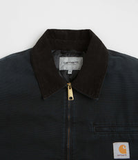 Carhartt OG Detroit Jacket - Black / Black Stone Canvas thumbnail