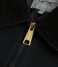 Carhartt OG Detroit Jacket - Black / Black Stone Canvas thumbnail