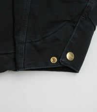 Carhartt OG Detroit Jacket - Black / Black Stone Canvas thumbnail