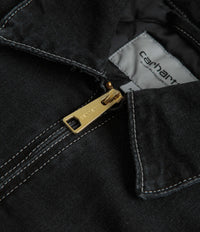 Carhartt OG Detroit Jacket - Black Stone Wash thumbnail