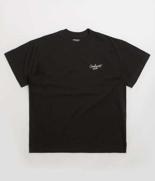 Carhartt Signature Script T-Shirt - Black / White