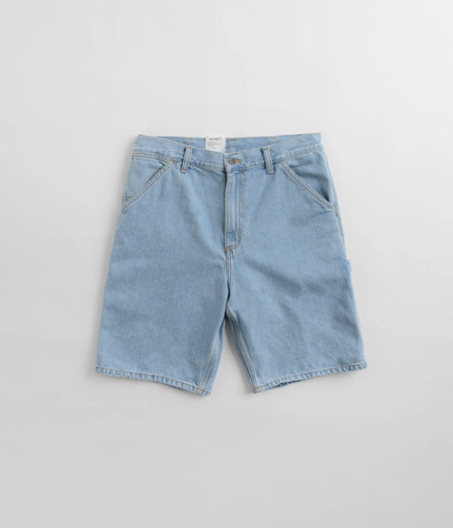 Carhartt Single Knee Shorts - Heavy Stone Bleached Blue