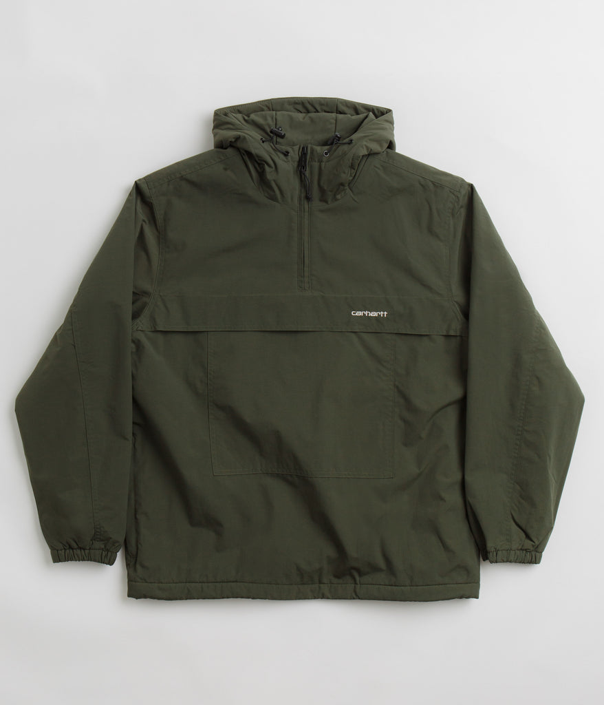 Carhartt Windbreaker Pullover Jacket Office Green White Always in Colour