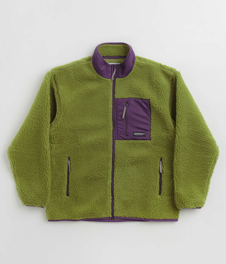 Gramicci Sherpa Jacket - Dusted Lime | Always in Colour 