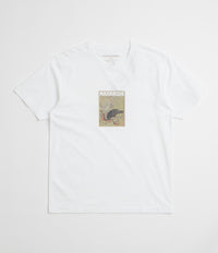 Maharishi Black Crow White Heron T-Shirt in White thumbnail