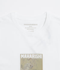 Maharishi Black Crow White Heron T-Shirt in White thumbnail