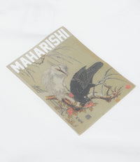 Maharishi Black Crow White Heron T-Shirt in White thumbnail