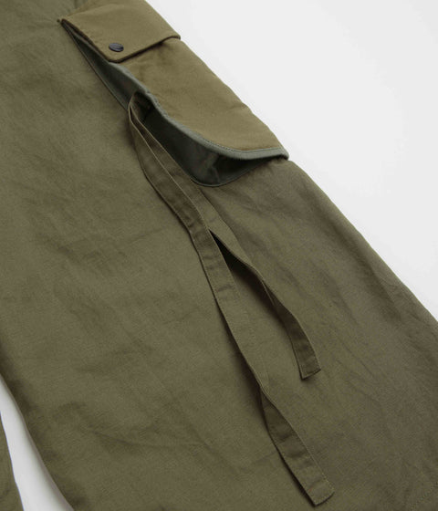 Maharishi M42 Hakama Cropped Track Pants in Olive