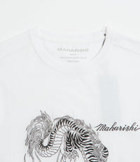 Maharishi Tiger Dragon T-Shirt in White thumbnail