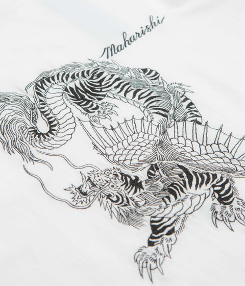 Maharishi Tiger Dragon T-Shirt in White