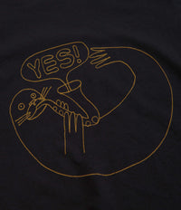 Mollusk Kids Dude Yes T-Shirt in Black Indigo thumbnail