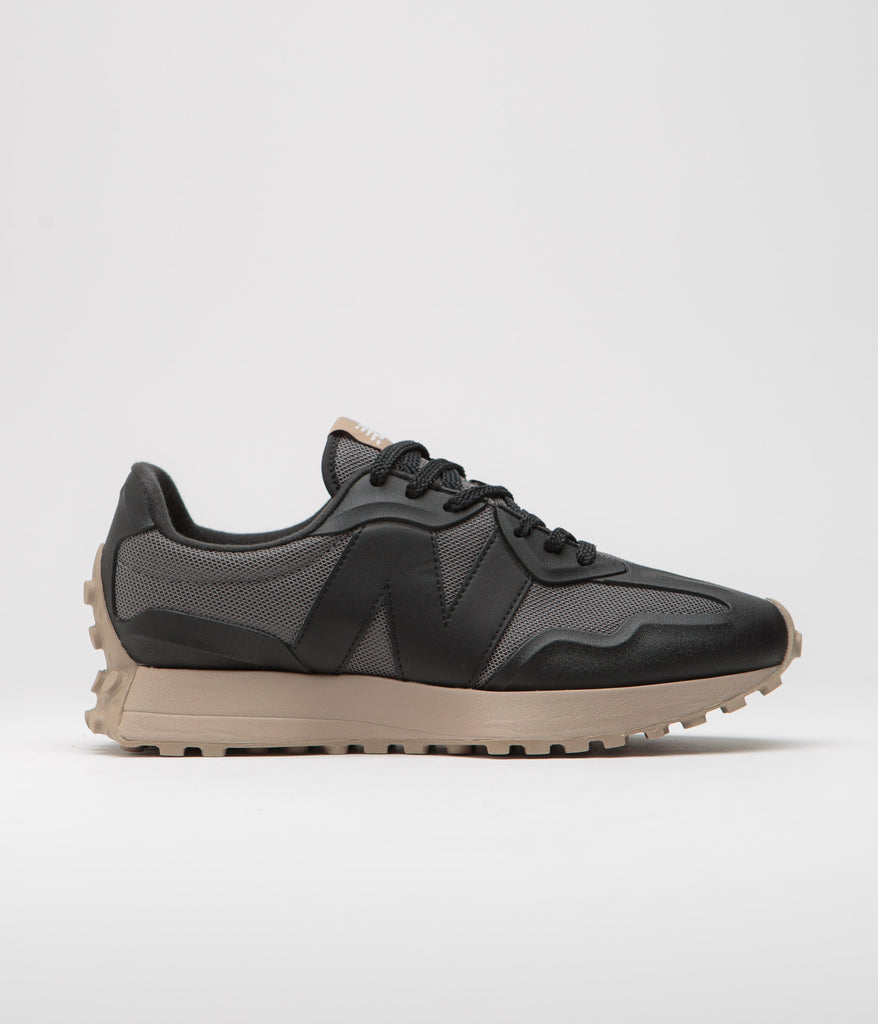 【人気No.1】 new-balance-327-shoes-black- 靴