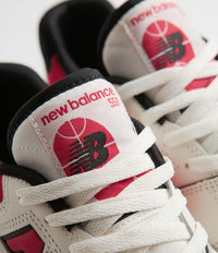 New Balance 550 Shoes - Sea Salt / Red thumbnail