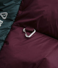 Nike ACG Lunar Lake Puffer Jacket in Night Maroon and Deep Jungle / Summit White thumbnail